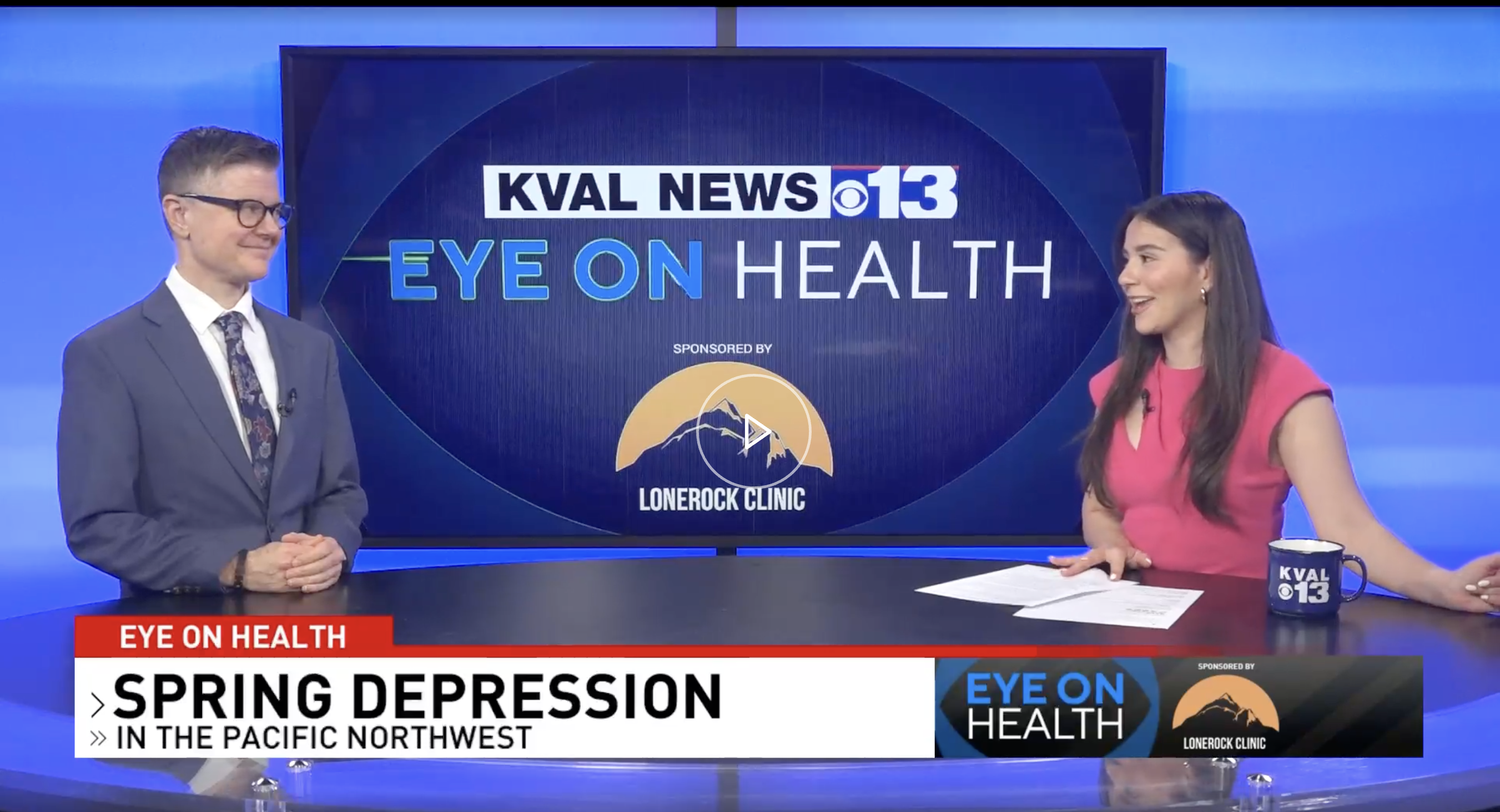 Featured on KVAL: Eye on Health – Spring Depression in the Pacific Northwest